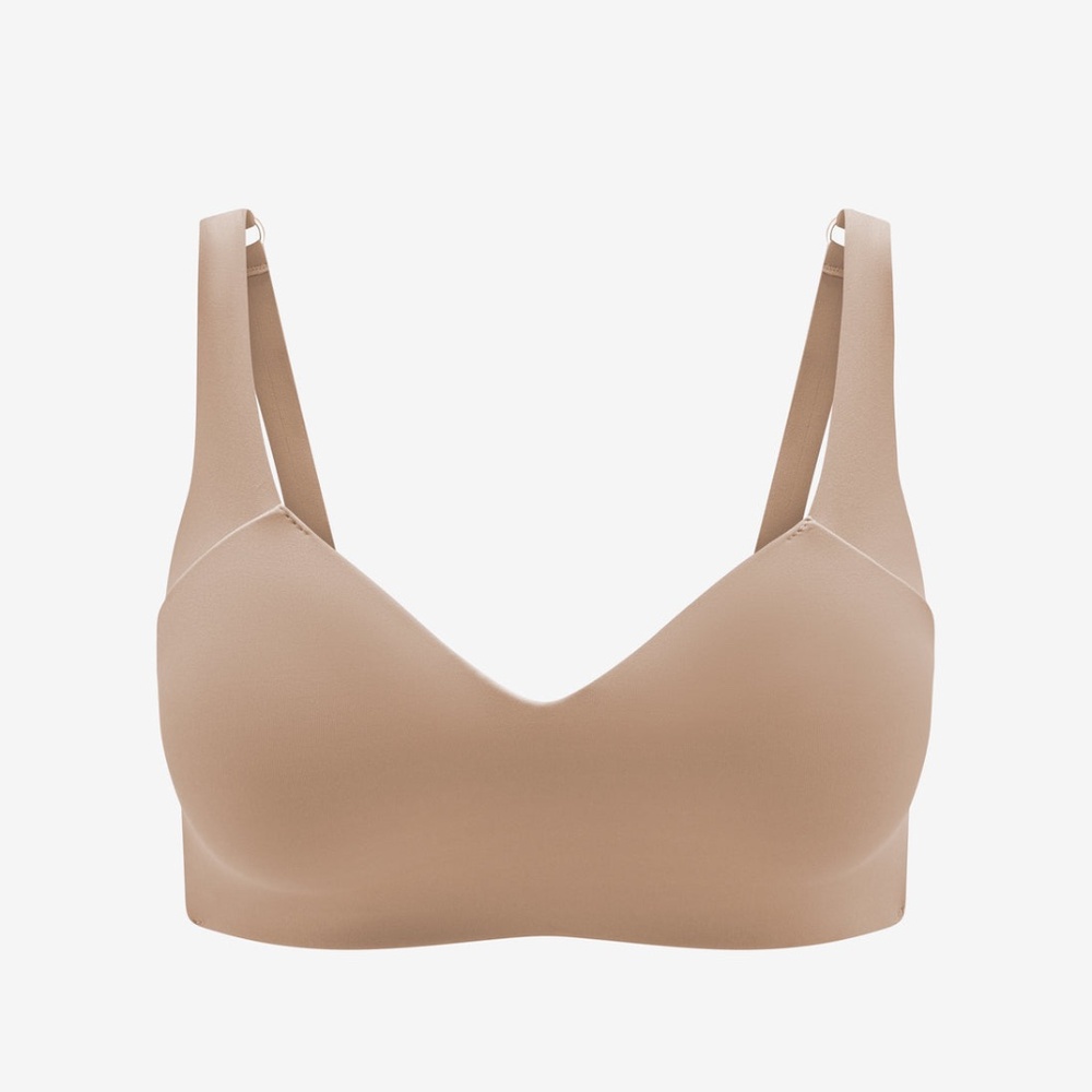ThirdLove ComfortStretch Smoothing Wireless Bra Size LG+taupe / LG+
